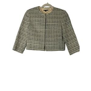 Hugo Boss Cream Black Tweed Blazer Sz 4